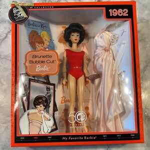 My Favourite Barbie 50th Anniversay Brunette Bubble Cut 1962 NRFB